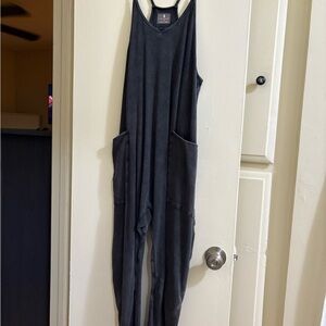 Gently Used Hot Shot Onesie in Washed Black